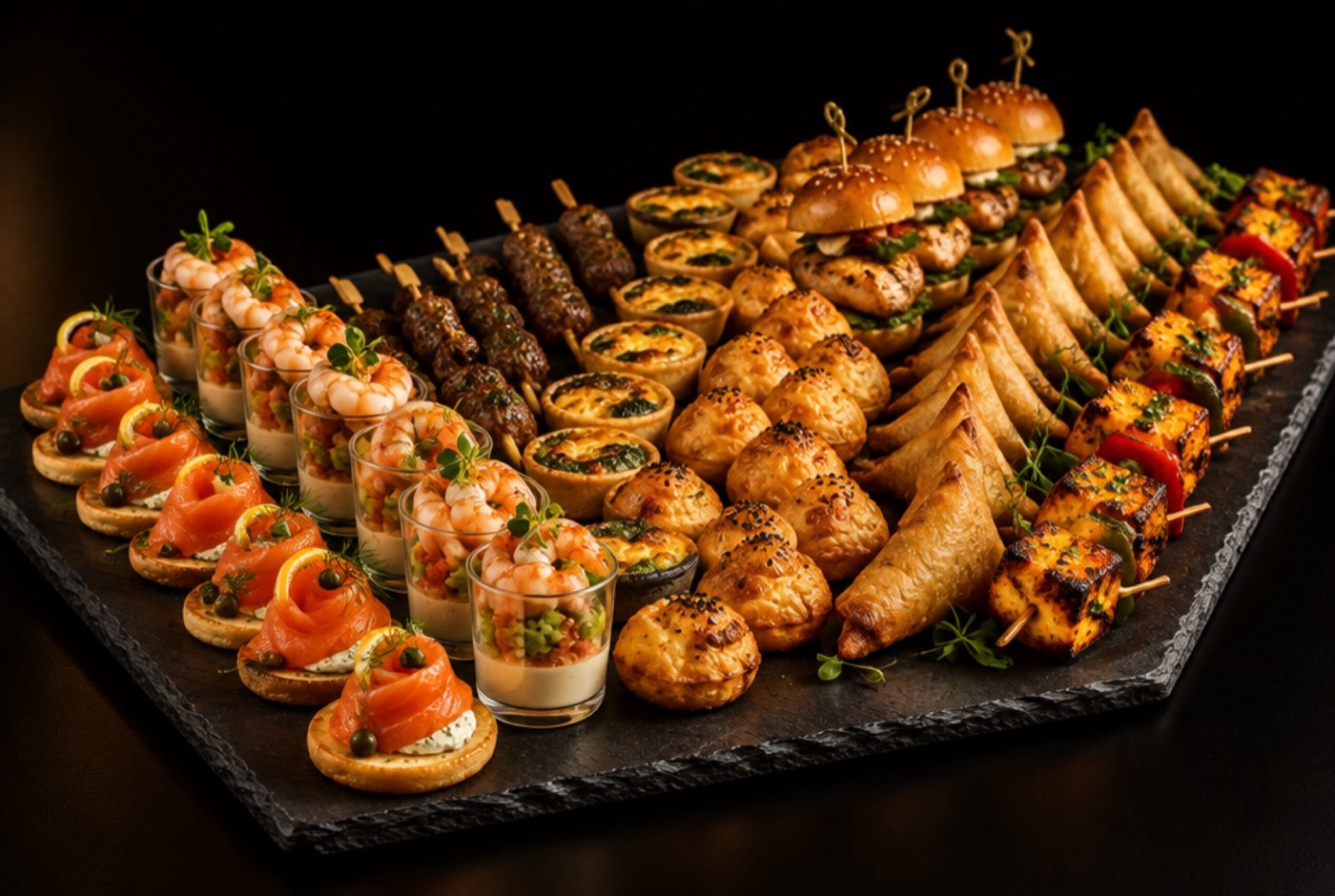 Canapés for a corporate reception