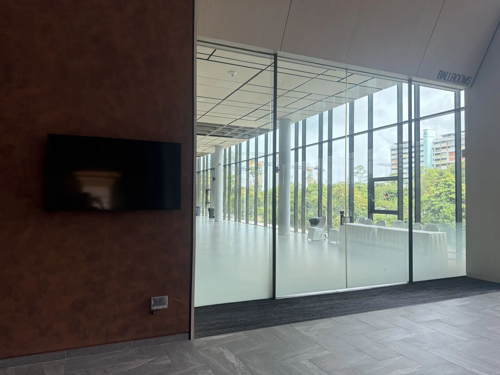 The Level 2 ballroom foyer